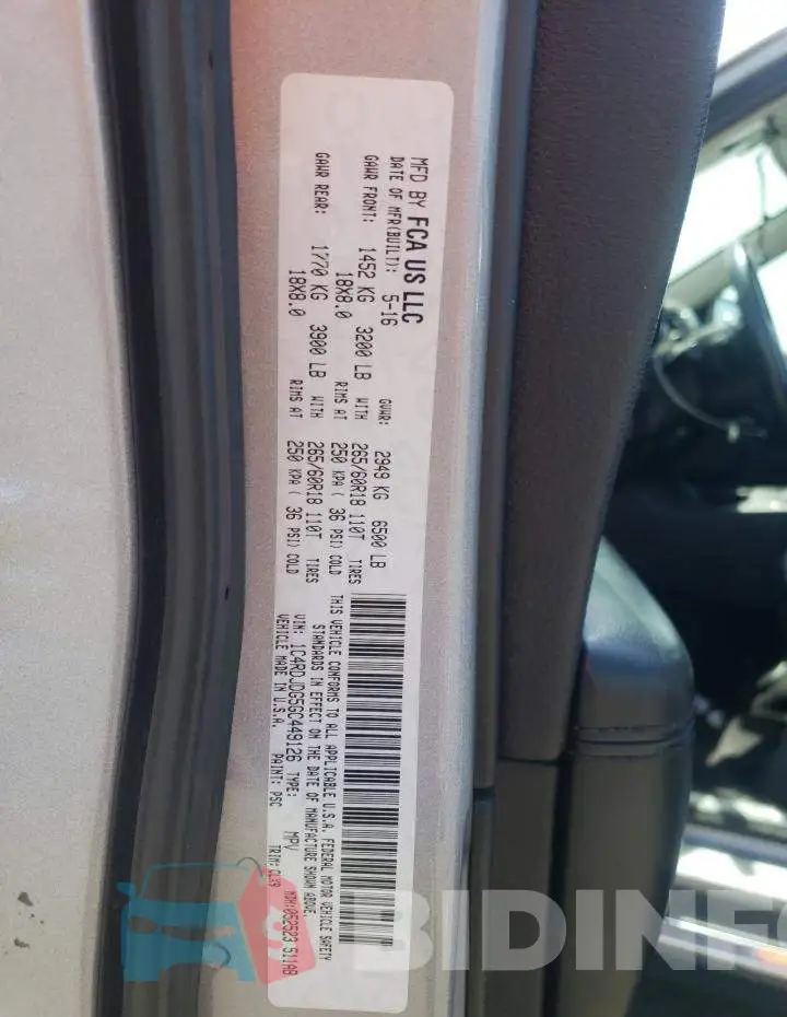 1C4RDJDG5GC449126 Photo# 13