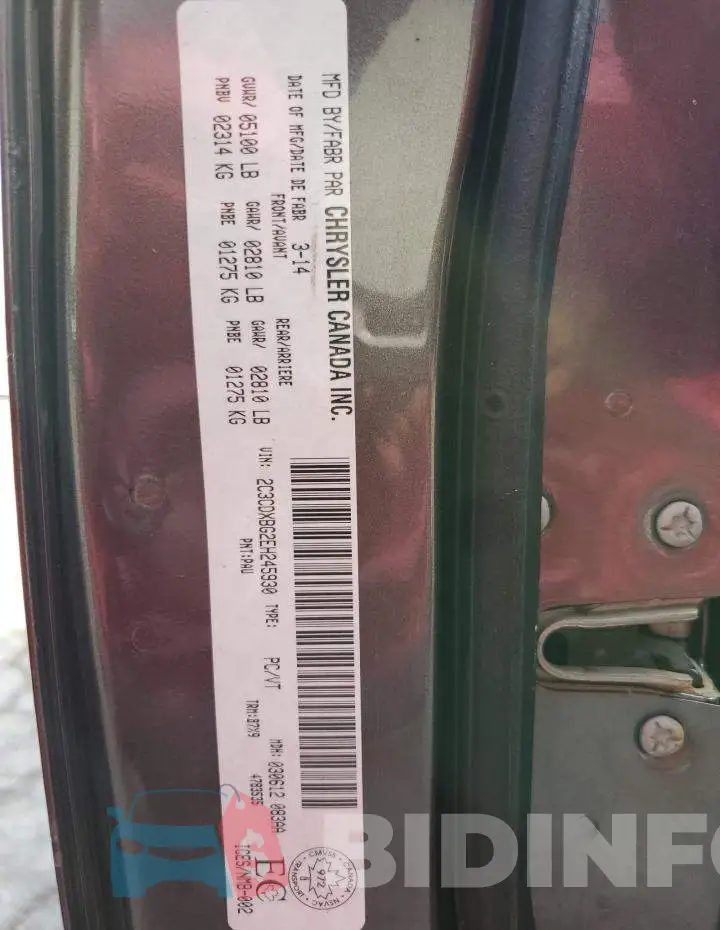 2C3CDXBG2EH245930 Photo# 12