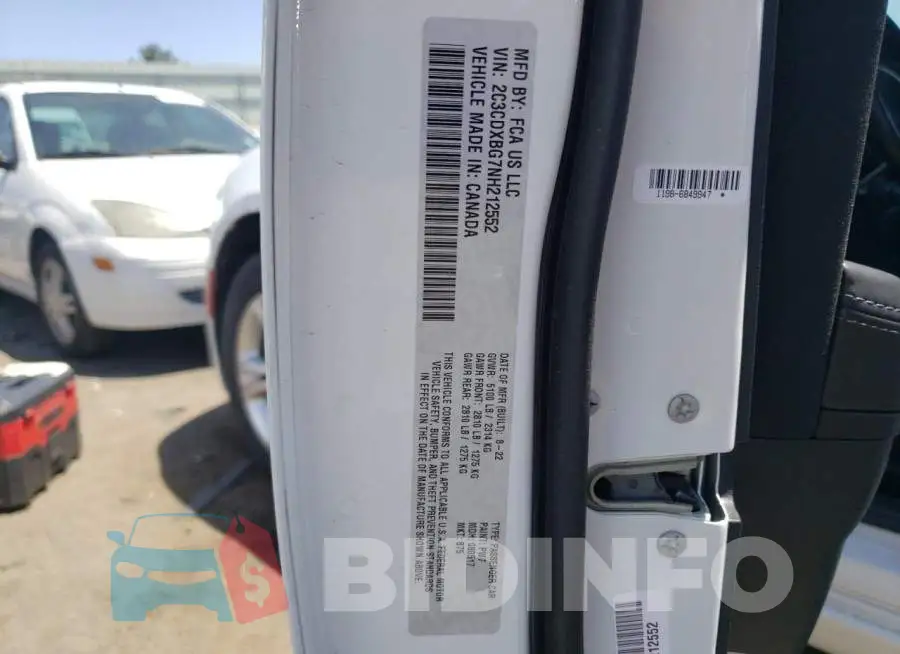 2C3CDXBG7NH212552 Photo# 12