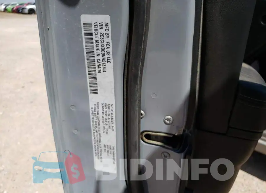 2C3CDXBG9NH213704 Photo# 12