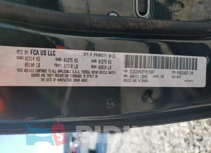 2C3CDXHG2FH915887 Photo# 13