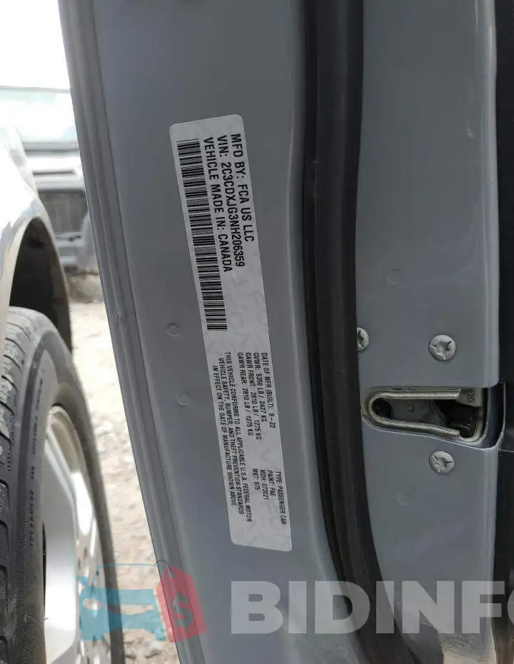 2C3CDXJG3NH206359 Photo# 12