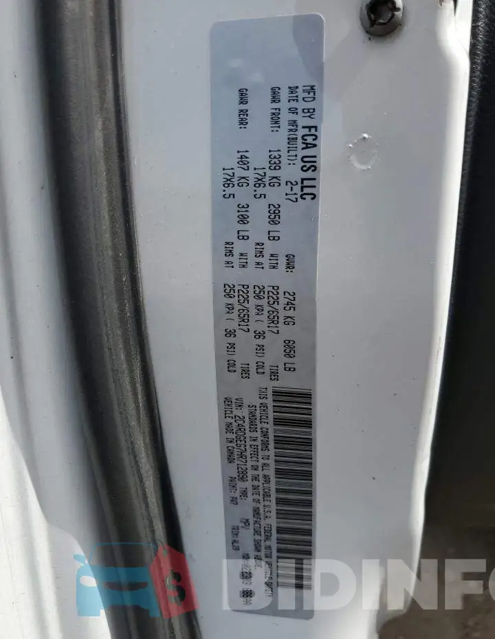 2C4RDGEG7HR712890 Photo# 13