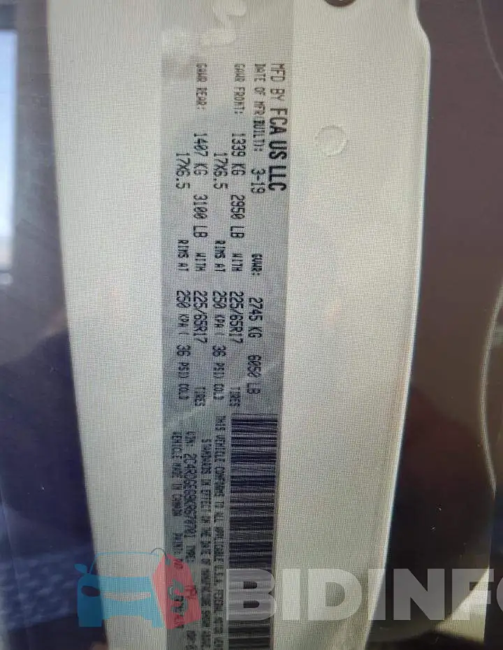 2C4RDGEG9KR670701 Photo# 13