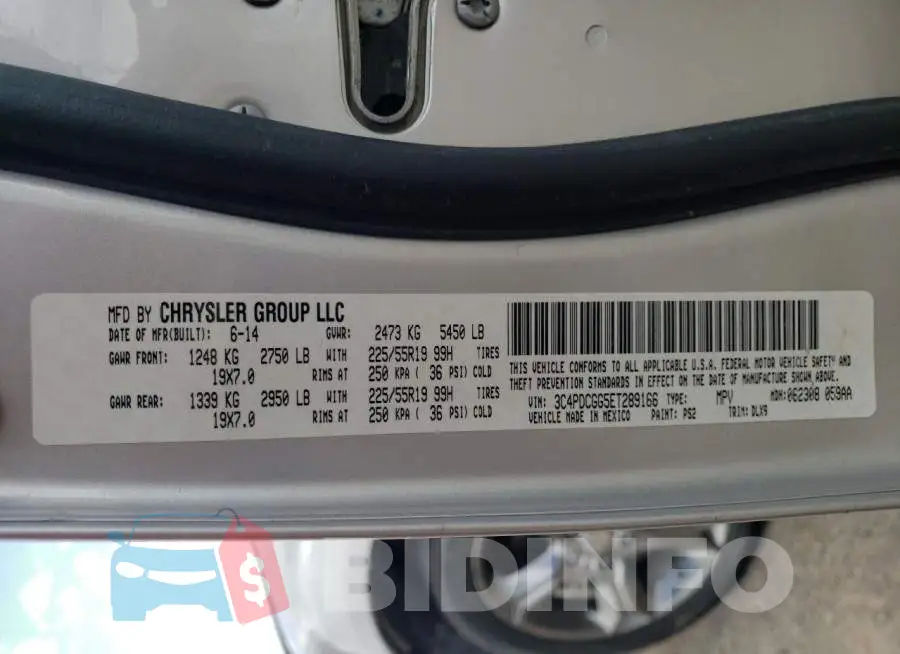 3C4PDCGG5ET289166 Photo# 14