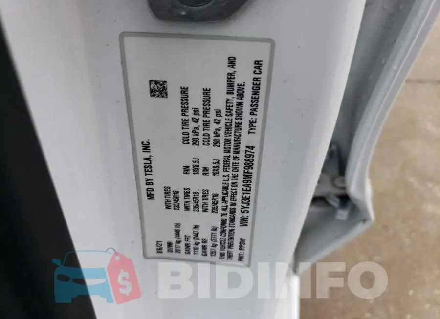 5YJ3E1EA9MF988974 Photo# 13