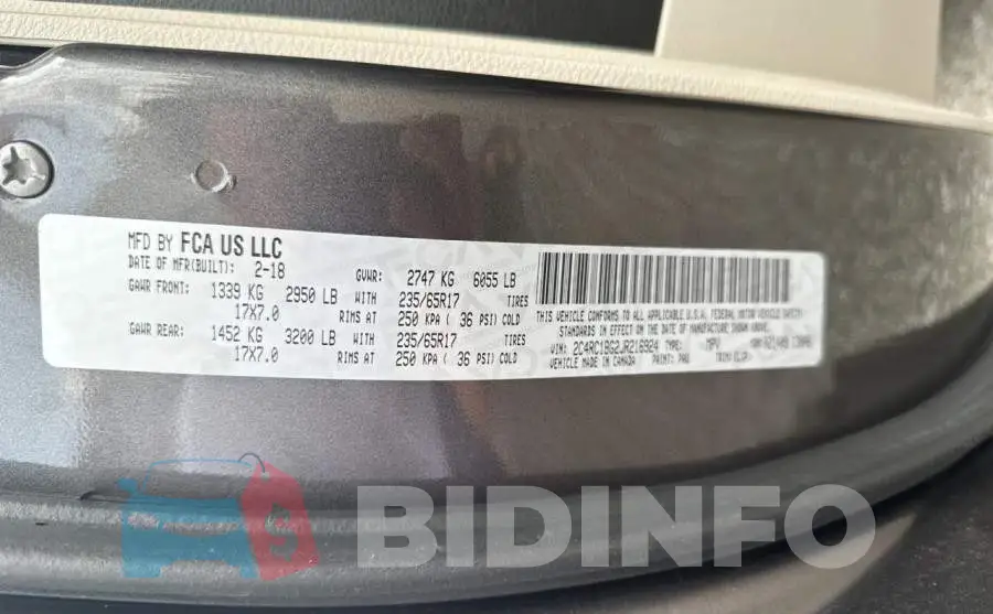 2C4RC1BG2JR216924 Photo# 10