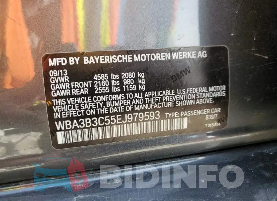 WBA3B3C55EJ979593 Photo# 12