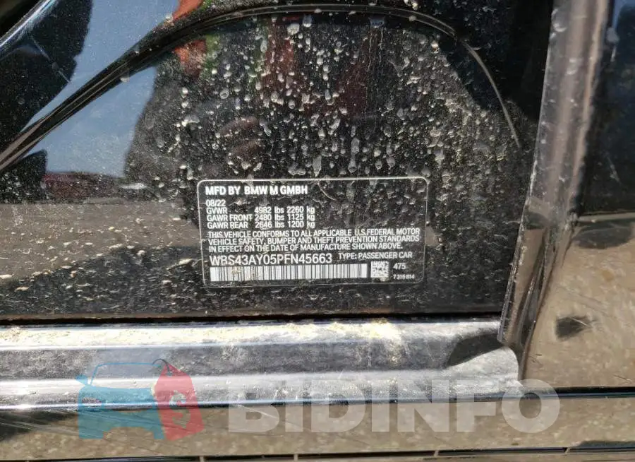 WBS43AY05PFN45663 Photo# 12