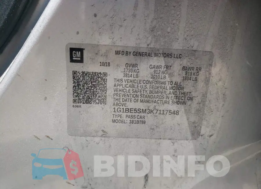 1G1BE5SM3K7117548 Photo# 12