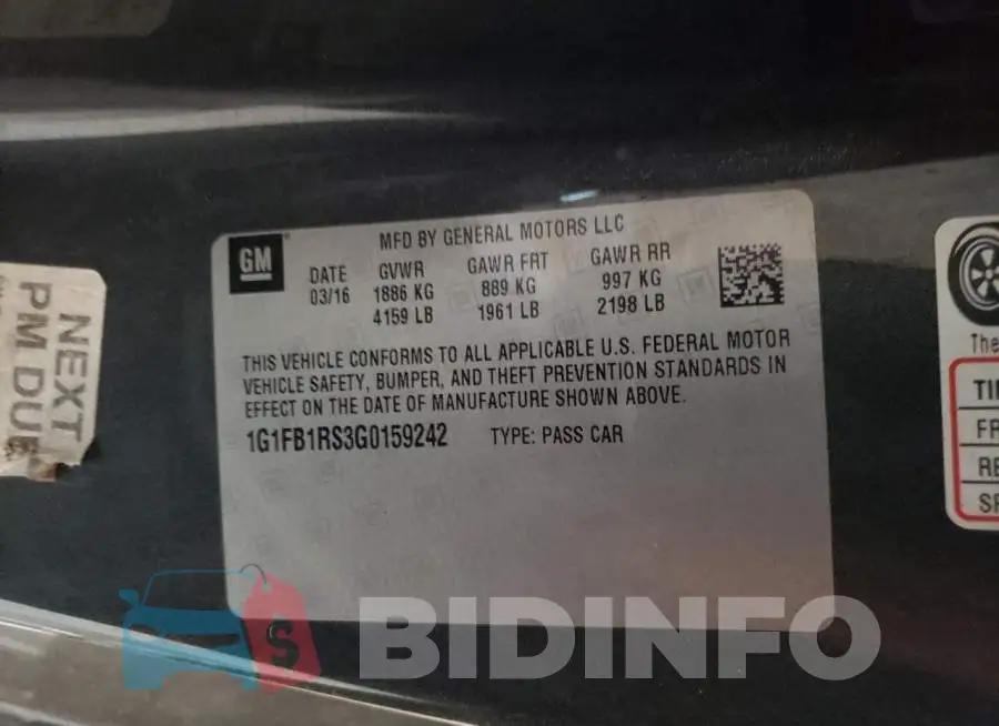 1G1FB1RS3G0159242 Photo# 12