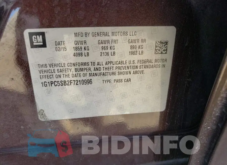 1G1PC5SB2F7210996 Photo# 13