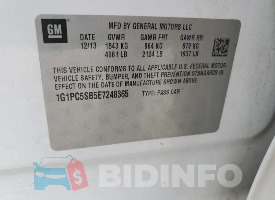 1G1PC5SB5E7248365 Photo# 12