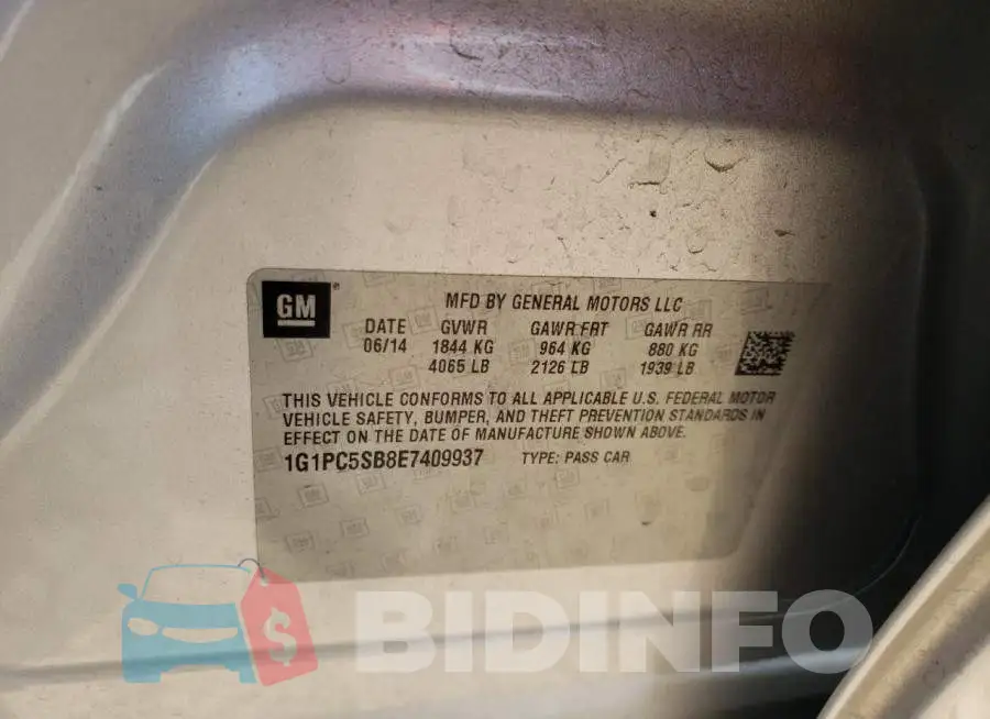 1G1PC5SB8E7409937 Photo# 12