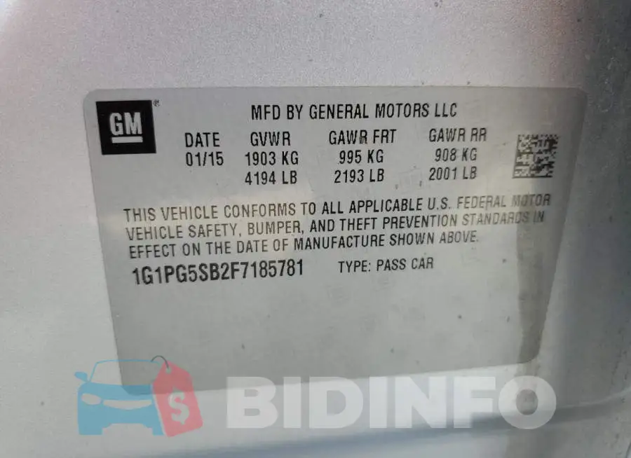 1G1PG5SB2F7185781 Photo# 13