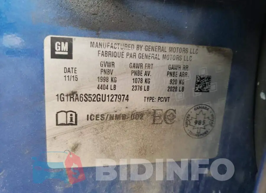 1G1RA6S52GU127974 Photo# 13