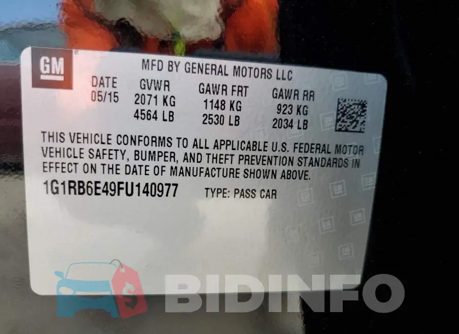 1G1RB6E49FU140977 Photo# 12