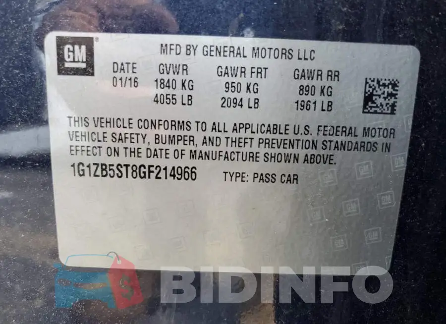 1G1ZB5ST8GF214966 Photo# 12