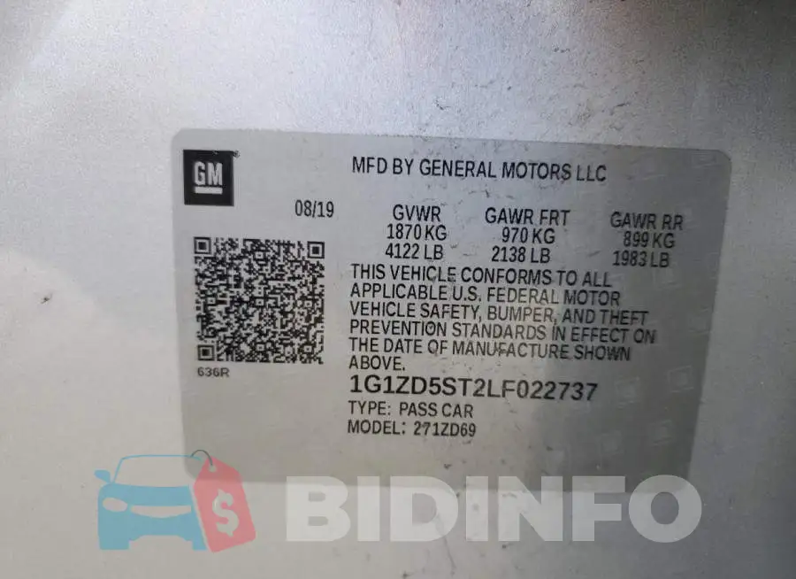 1G1ZD5ST2LF022737 Photo# 13