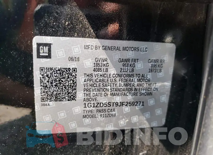1G1ZD5ST9JF259271 Photo# 13