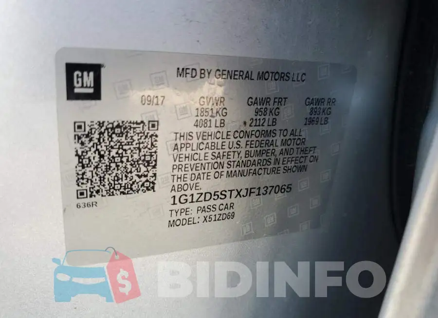 1G1ZD5STXJF137065 Photo# 12