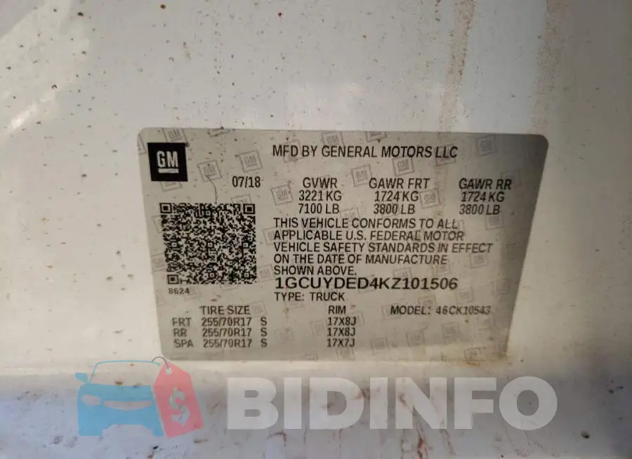 1GCUYDED4KZ101506 Photo# 13