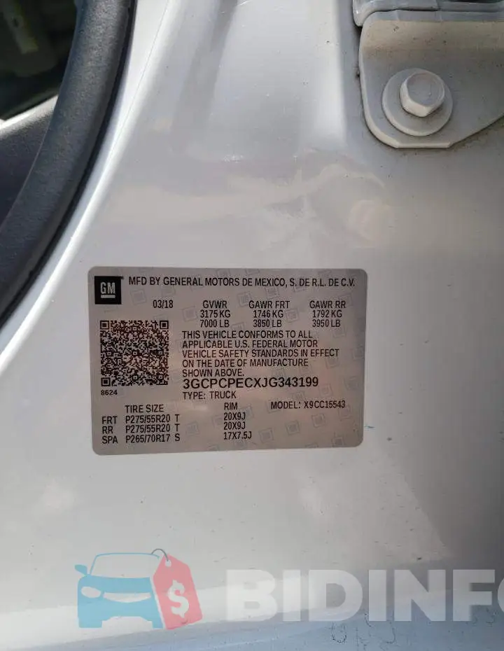 3GCPCPECXJG343199 Photo# 12