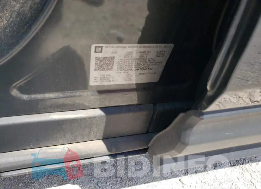 3GNAXHEV2KS628132 Photo# 14