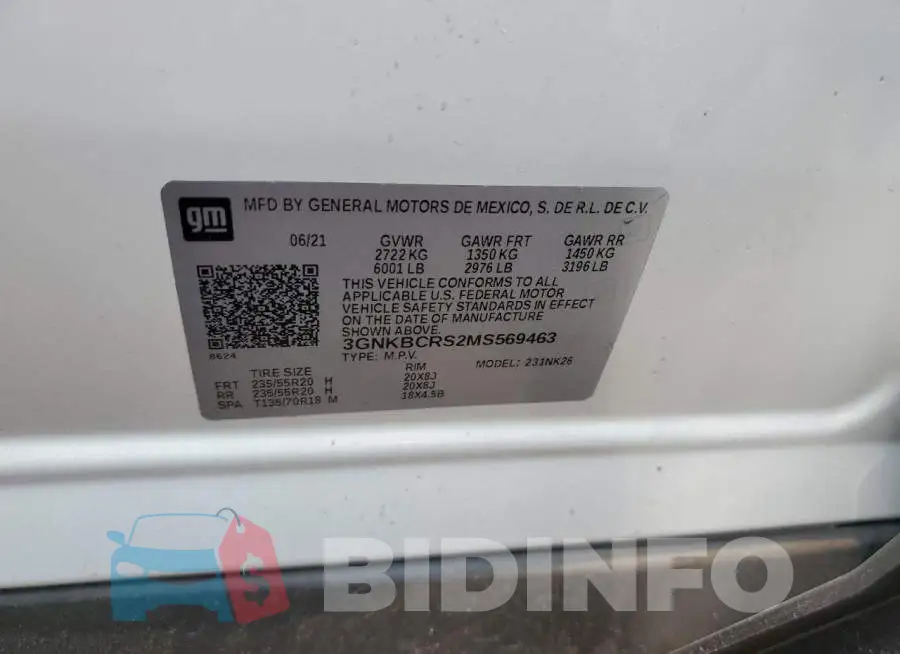 3GNKBCRS2MS569463 Photo# 13