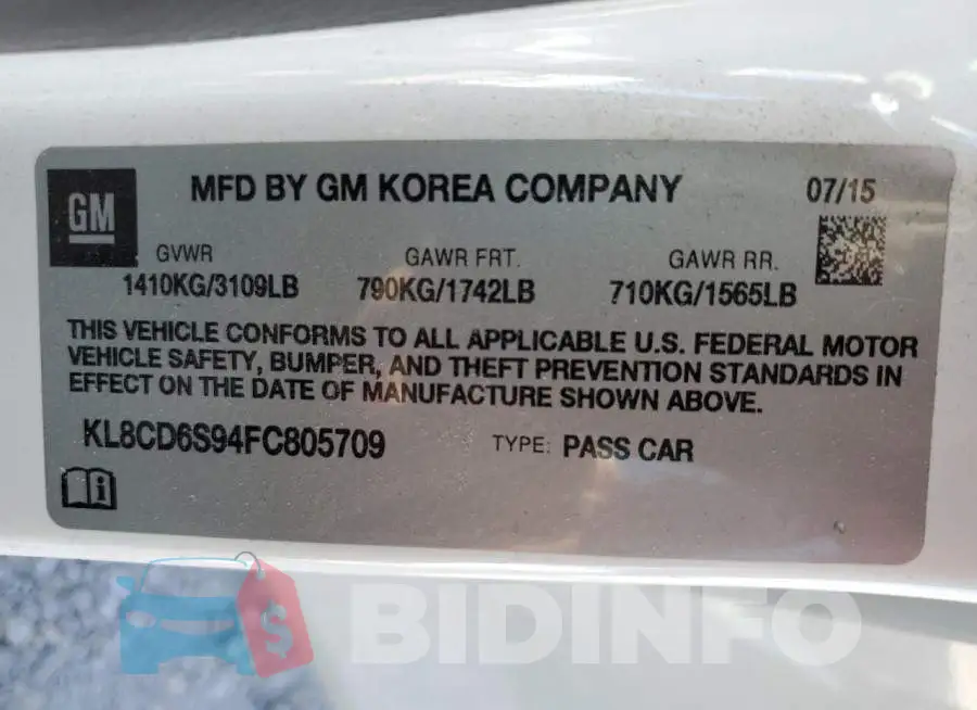 KL8CD6S94FC805709 Photo# 13