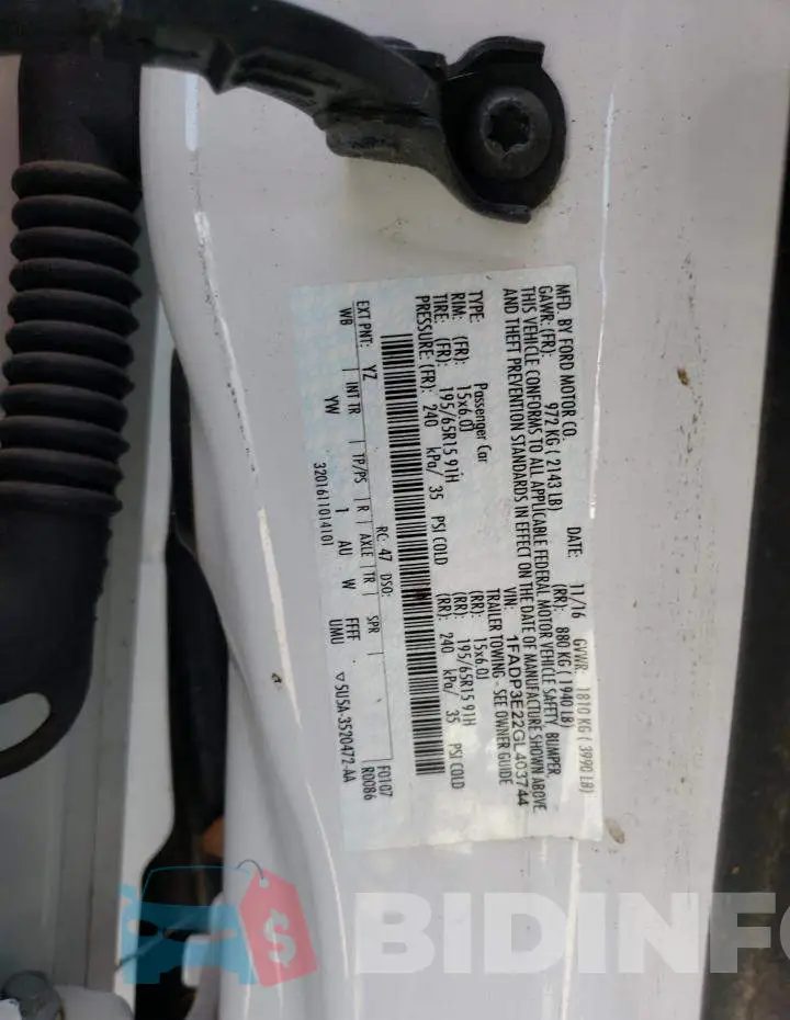 1FADP3E22GL403744 Photo# 12
