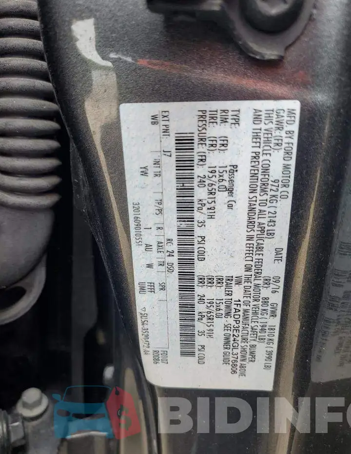 1FADP3E24GL376806 Photo# 12