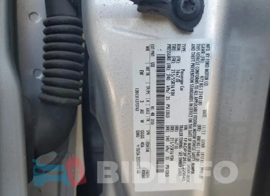 1FADP3F26EL229043 Photo# 12