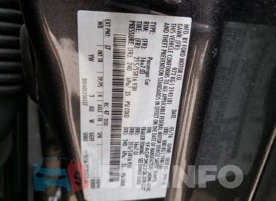 1FADP3K22GL336227 Photo# 12