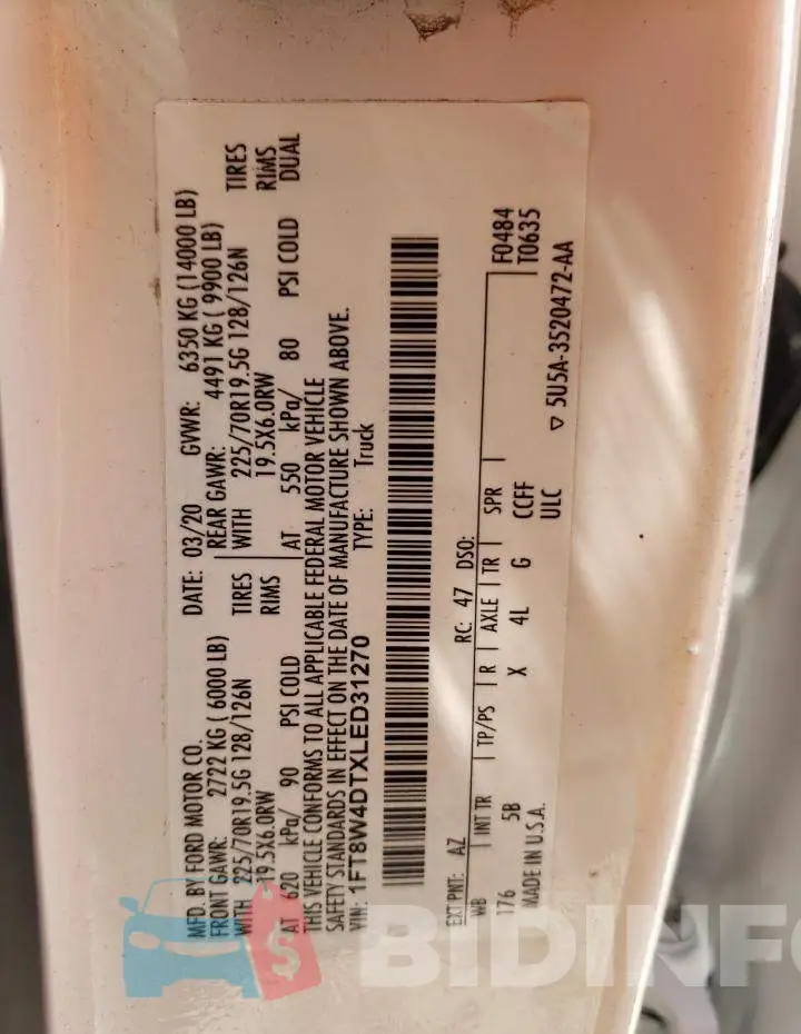 1FT8W4DTXLED31270 Photo# 13