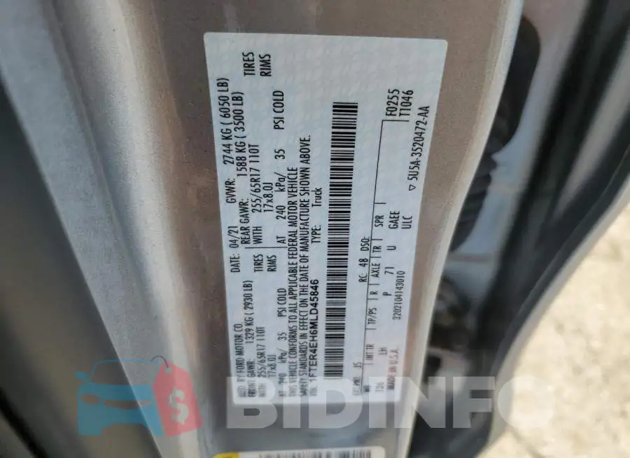 1FTER4EH6MLD45846 Photo# 12