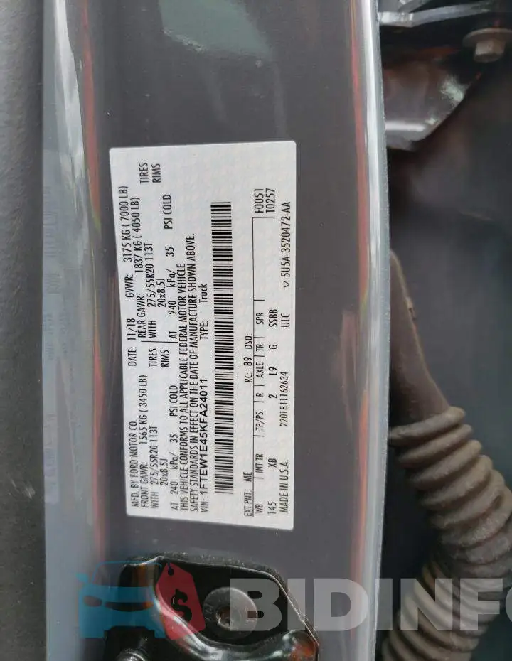 1FTEW1E45KFA24011 Photo# 12