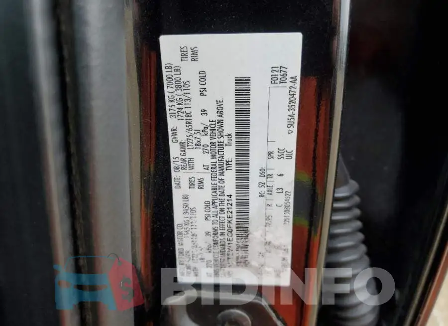 1FTEW1EG0FKE21214 Photo# 12