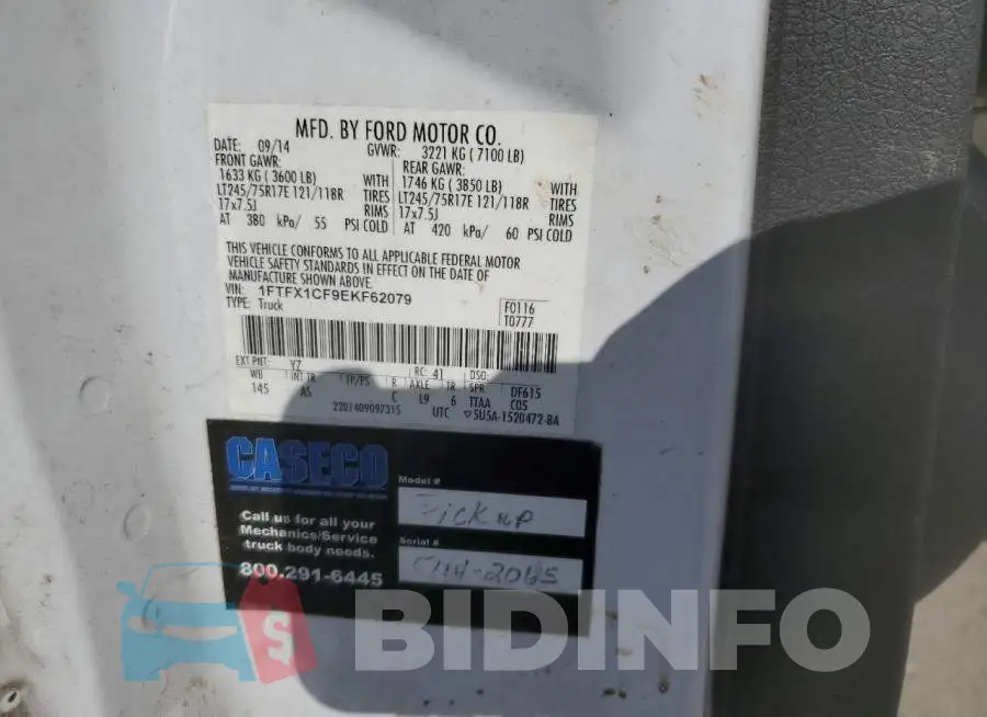 1FTFX1CF9EKF62079 Photo# 12