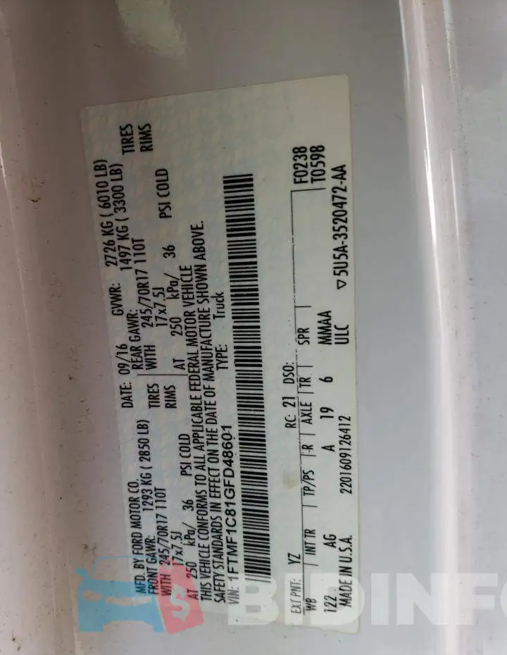1FTMF1C81GFD48601 Photo# 12
