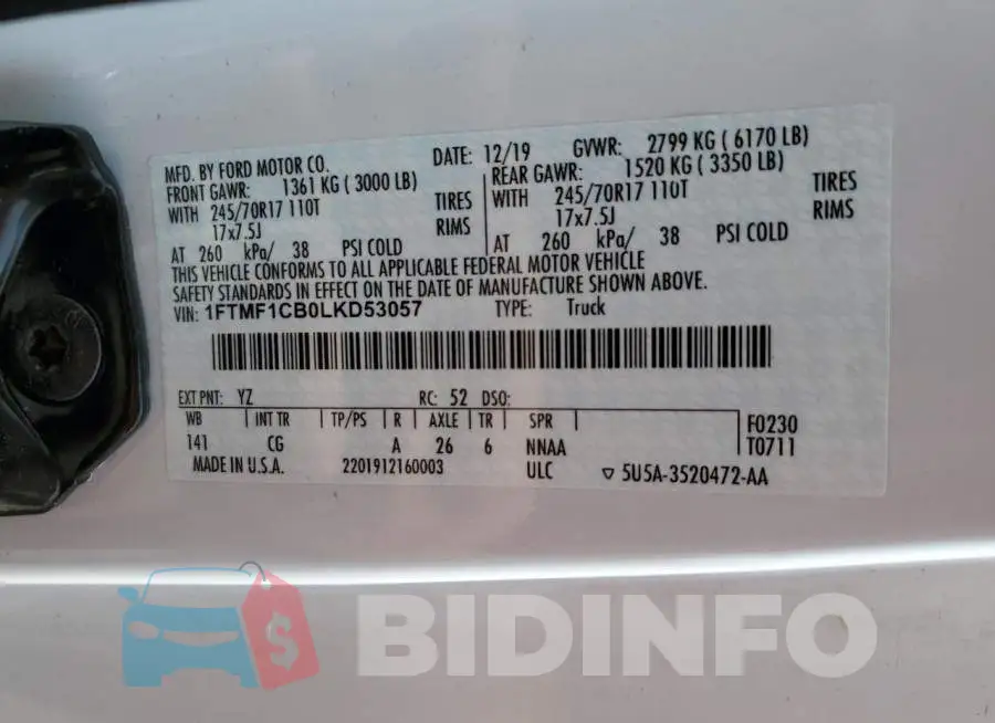 1FTMF1CB0LKD53057 Photo# 12