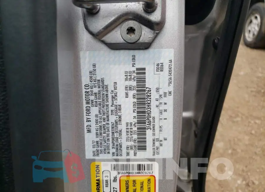 3FA6P0HD3HR328267 Photo# 13