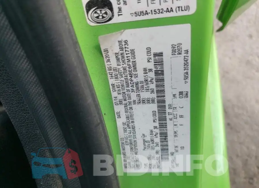 3FADP4BE6FM117736 Photo# 12
