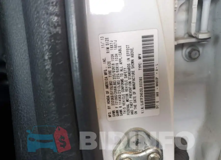 5J6TF2H52EL000380 Photo# 13