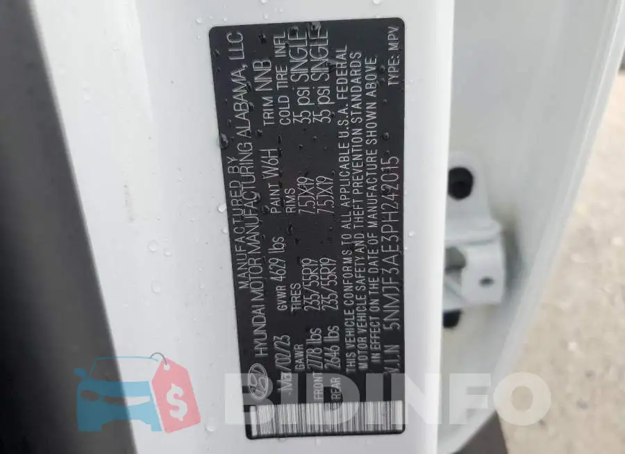5NMJF3AE3PH242015 Photo# 12