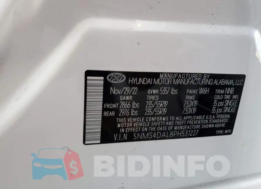 5NMS4DAL8PH531227 Photo# 14