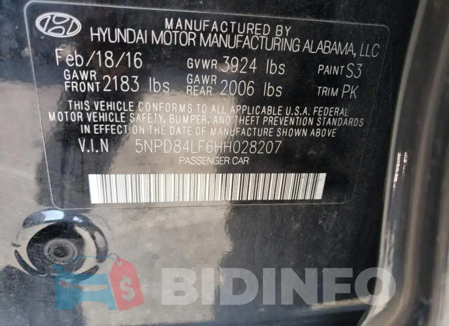 5NPD84LF6HH028207 Photo# 12