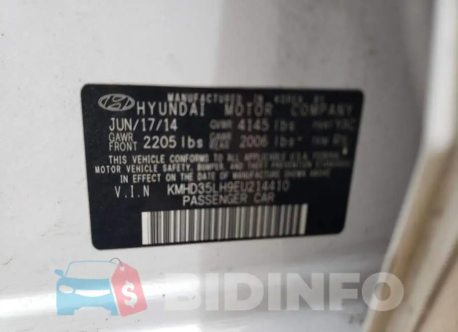 KMHD35LH9EU214410 Photo# 12