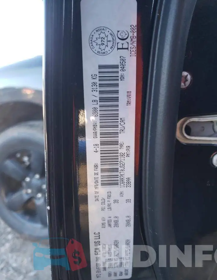 1C6RR7KT0JS271182 Photo# 13