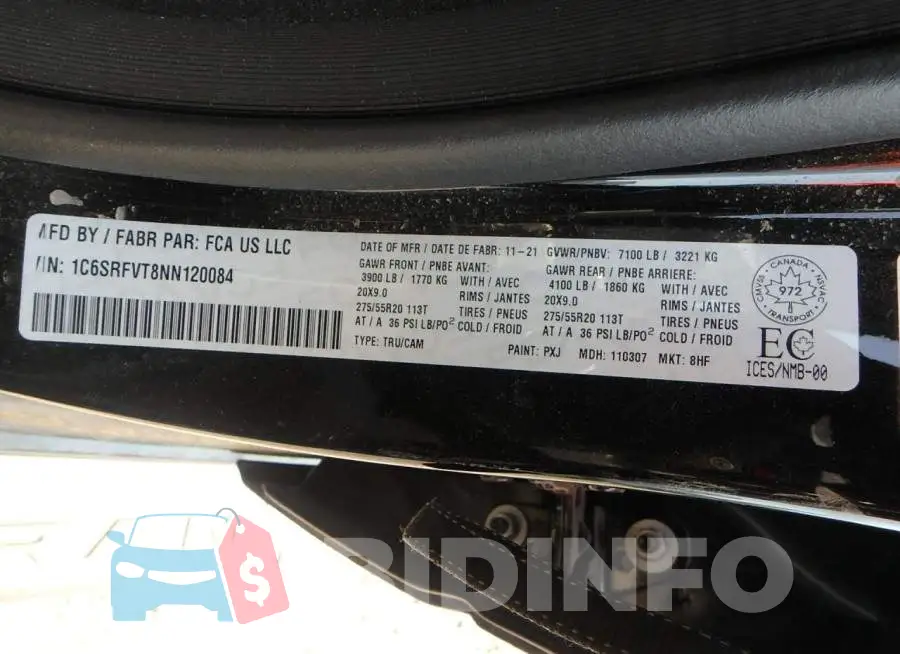 1C6SRFVT8NN120084 Photo# 14